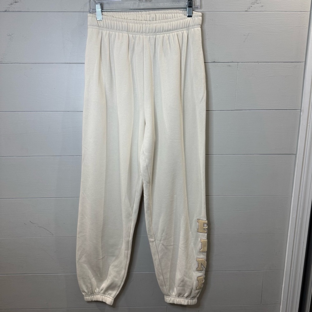 Victoria's Secret Pink NWOT Ivy Fleece Campus Sweatpants Size Medium
